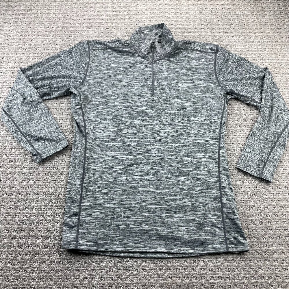 Jockey Thermal Sport Running Shirt Women Size Extra Large XL Gray Activewear Gym